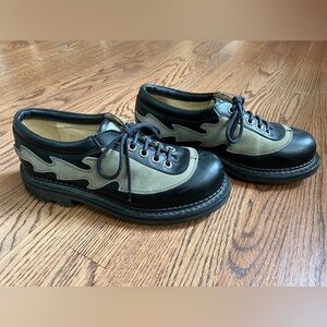 Fluevog Angels Flame Black/Grey M9.5/W11-11.5